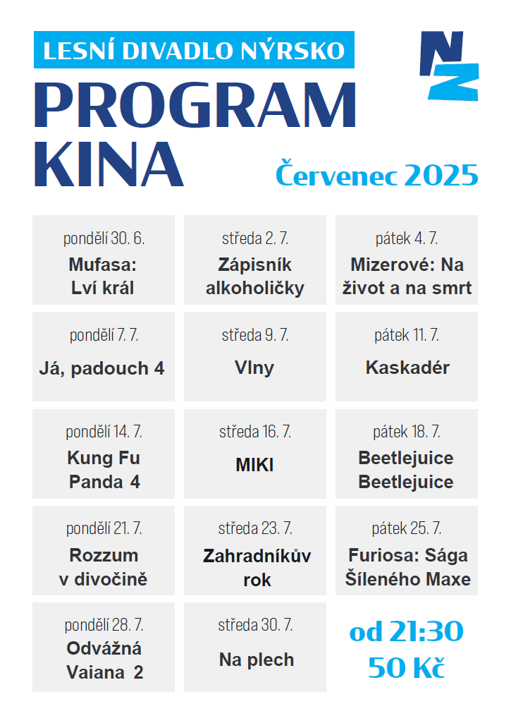 Kino červenec 2025