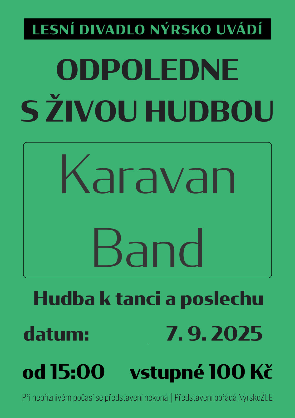 Odpoledne s živou hudbou: Karavan Band